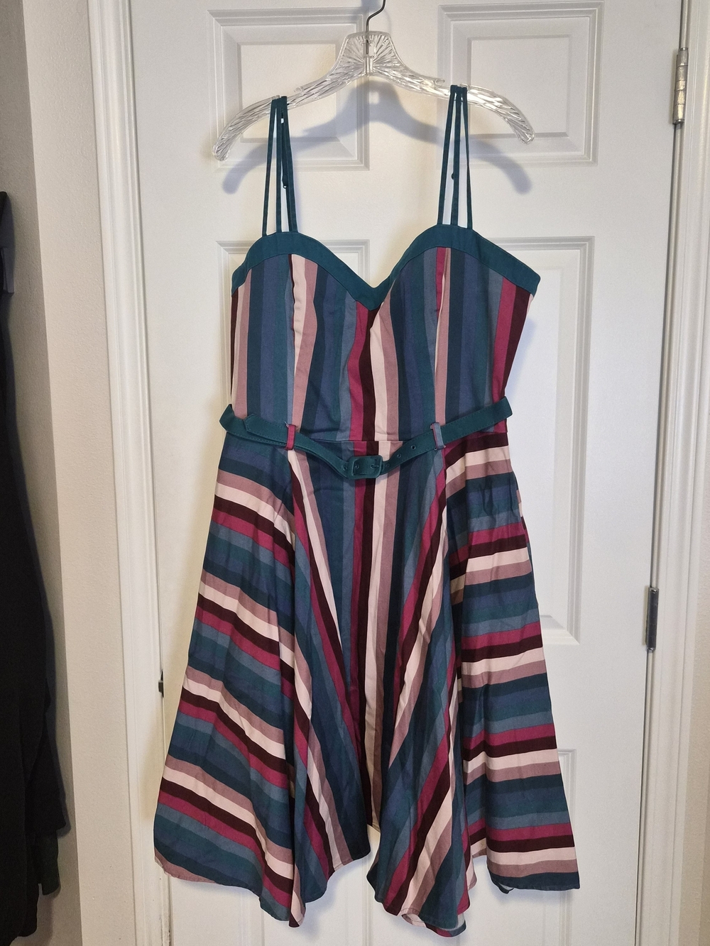 Collectif Nova Paradise Stripe Swing Dress